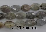 CLB86 15.5 inches 8*12mm faceted oval labradorite beads wholesale