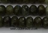 CLB958 15.5 inches 8*12mm faceted rondelle labradorite beads