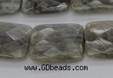 CLB96 15.5 inches 18*25mm faceted rectangle labradorite beads