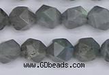 CLB982 15.5 inches 8mm faceted nuggets labradorite beads wholesale