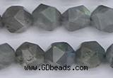 CLB983 15.5 inches 10mm faceted nuggets labradorite beads wholesale