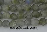 CLB992 15.5 inches 6mm faceted nuggets labradorite gemstone beads