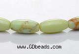 CLE05 16 inch 6*12mm lemon turquoise rice stone beads Wholesale