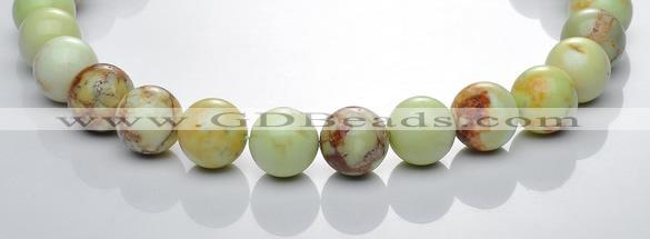 CLE22 16mm lemon turquoise round gemstone beads Wholesale