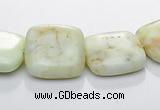 CLE25 square lemon turquoise 15*15mm gemstone beads Wholesale