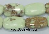 CLE42 15.5 inches 18*25mm rectangle lemon turquoise beads wholesale