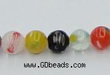 CLG500 16 inches 6mm round lampwork glass beads wholesale