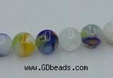 CLG508 16 inches 6mm round lampwork glass beads wholesale