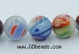 CLG510 16 inches 12mm round lampwork glass beads wholesale