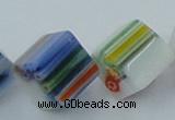 CLG530 16 inches 10*10mm cube lampwork glass beads wholesale