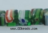 CLG563 16 inches 8*8mm cube lampwork glass beads wholesale