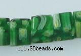 CLG565 16 inches 8*8mm cube lampwork glass beads wholesale