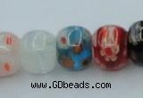 CLG571 16 inches 8*10mm rondelle lampwork glass beads wholesale