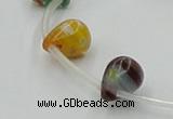 CLG573 16 inches 8*10mm teardrop lampwork glass beads wholesale