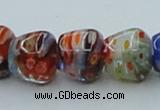 CLG574 16 inches 10*12mm apple lampwork glass beads wholesale