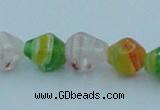 CLG577 16 inches 8*10mm rice lampwork glass beads wholesale