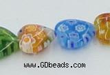 CLG580 16 inches 12*12mm heart lampwork glass beads wholesale