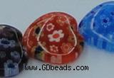 CLG582 16 inches 18*18mm heart lampwork glass beads wholesale