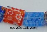 CLG585 16 inches 10*12mm rectangle lampwork glass beads wholesale