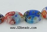 CLG589 16 inches 10*12mm oval lampwork glass beads wholesale