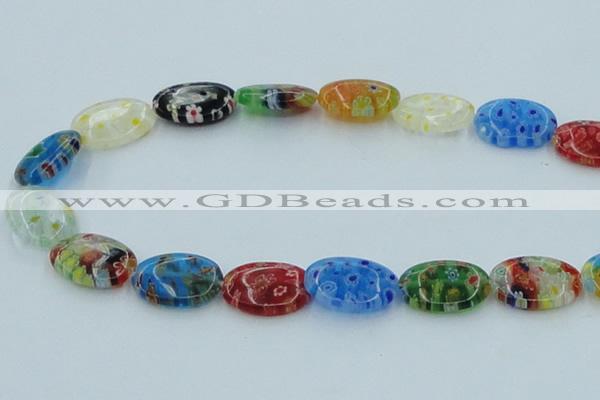 CLG590 16 inches 13*18mm oval lampwork glass beads wholesale