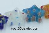 CLG592 16 inches 14*14mm star lampwork glass beads wholesale