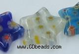 CLG593 16 inches 18*18mm star lampwork glass beads wholesale