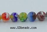 CLG600 16 inches 6mm round lampwork glass beads wholesale