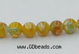 CLG601 16 inches 6mm round lampwork glass beads wholesale