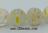 CLG606 16 inches 12mm round lampwork glass beads wholesale