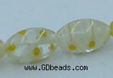 CLG614 3PCS 16 inches 10*16mm rice lampwork glass beads wholesale