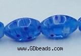 CLG616 3PCS 16 inches 10*16mm rice lampwork glass beads wholesale