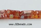 CLG618 5PCS 16 inches 8*10mm rectangle lampwork glass beads wholesale