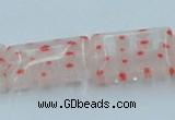 CLG619 5PCS 16 inches 10*14mm rectangle lampwork glass beads wholesale