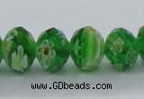 CLG62 15 inches 8*10mm faceted rondelle handmade lampwork beads