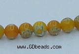 CLG623 10PCS 16 inches 6mm round lampwork glass beads wholesale