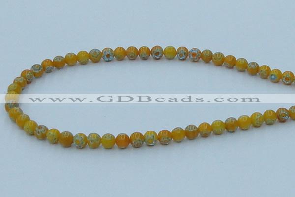 CLG623 10PCS 16 inches 6mm round lampwork glass beads wholesale