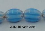 CLG631 5PCS 16 inches 10*14mm oval lampwork glass beads wholesale