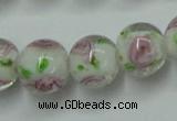 CLG750 15.5 inches 10mm round lampwork glass beads wholesale