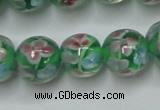 CLG753 15.5 inches 10mm round lampwork glass beads wholesale