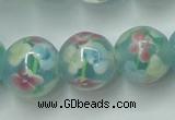 CLG758 15 inches 12mm round lampwork glass beads wholesale