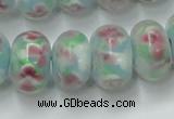 CLG773 14.5 inches 8*12mm rondelle lampwork glass beads wholesale