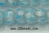 CLG780 14 inches 8*12mm rondelle lampwork glass beads wholesale