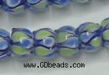 CLG781 14 inches 8*12mm rondelle lampwork glass beads wholesale