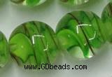 CLG855 15.5 inches 18mm round lampwork glass beads wholesale