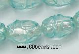 CLG883 2PCS 16 inches 12*18mm oval lampwork glass beads wholesale