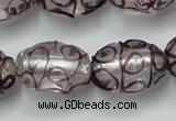 CLG885 2PCS 16 inches 12*18mm oval lampwork glass beads wholesale