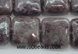 CLI08 15.5 inches 20*20mm square natural lilac jasper beads wholesale