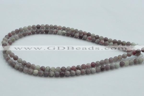 CLI51 15.5 inches 6mm round natural lilac jasper beads wholesale