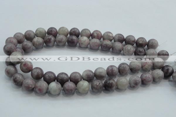 CLI55 15.5 inches 14mm round natural lilac jasper beads wholesale